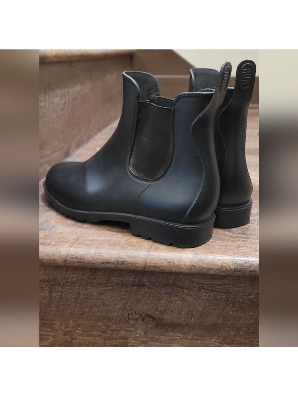 Chelsea-style ankle rain boots Sz 8.5 - Picture 4 of 7